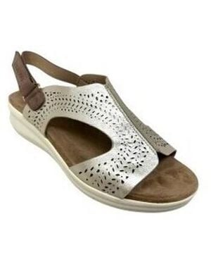 Etika Sandales 40019 Sandale Femme Dorée - Métallisé