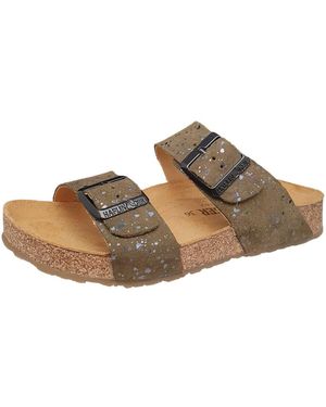 Haflinger Sandales Plates - Marron
