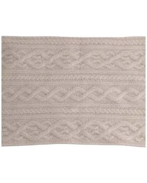 Eric Bompard Echarpe Tour de cou blanc - Gris