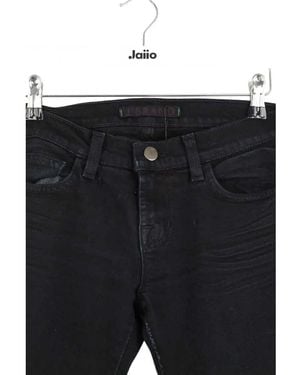 J Brand Jeans Skinny Jean Droit En Coton - Noir