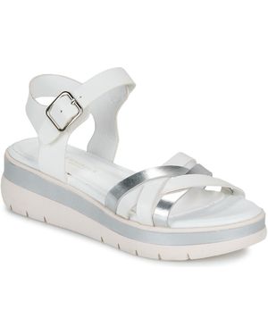 Lumberjack Sandalen Met Sleehak Maura - Wit