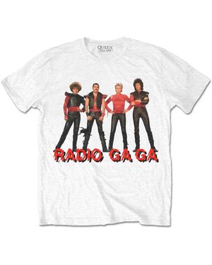 Queen T-shirt Radio Ga Ga - Blanc