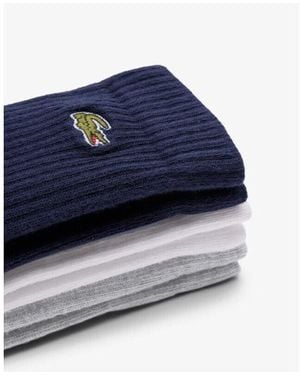Lacoste Socquettes 6 Pack Calf Chaussettes - Bleu