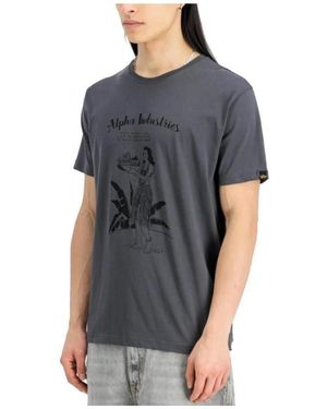Alpha Industries T-shirt HAWAII T - Gris
