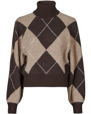 Vero Moda Pullover Vmdarla Ls Rollneck - Braun