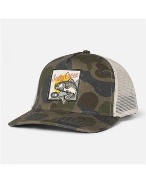 Salty Crew Casquette Striper Trucker - Vert