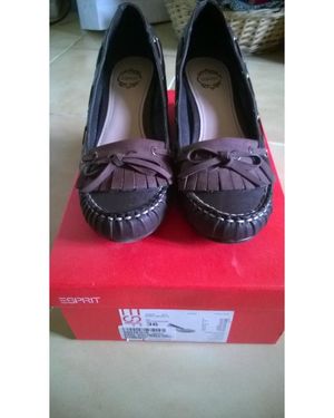 Esprit Mocassins Mocassins Compensés - Marron