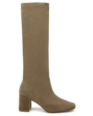 Vera Collection Bottes Bottes Hautes Extensibles À Talon Carré - Neutre