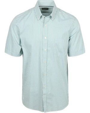 CASA MODA Chemise Chemise Manches Courtes Rayée Verte - Bleu
