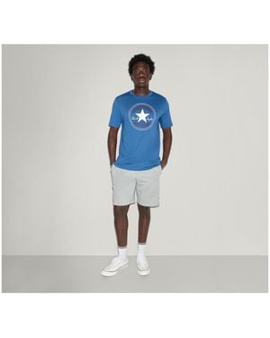 Converse T-Shirt Chuck Logo Tee - Bleu