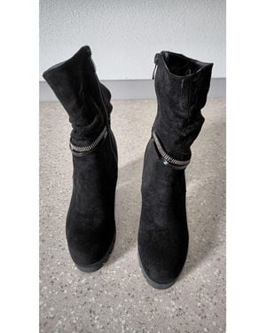 Sans marque Bottes À Talon Bottine - Noir