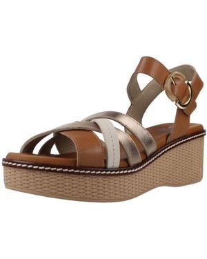 Dorking Sandales compensées D9639tilti - Marron