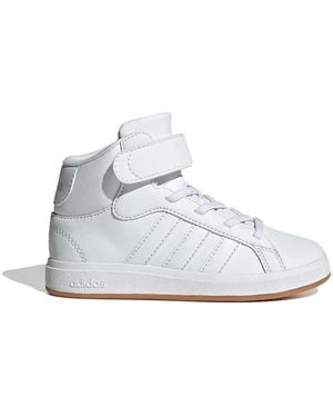 adidas Baskets Montantes Baskets Grand Court Mi-Hauteur/Vert - Blanc