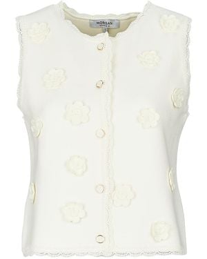 Morgan Gilet MFLEUR - Blanc