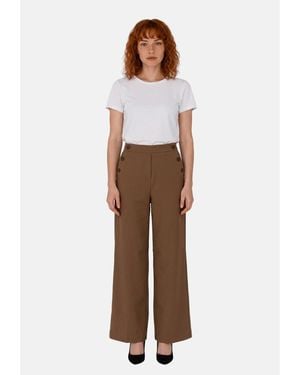 Grace & Mila Pantalons Large Alexander - Marron