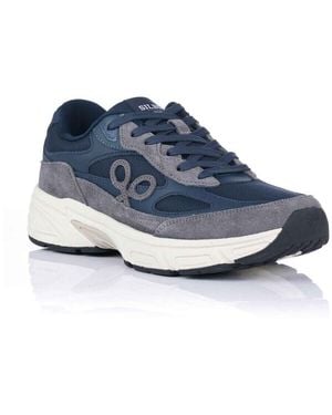 Silbon Baskets Basses Sneaker À Lacets - Bleu