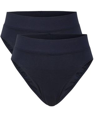 CALIDA Slips Slip Elastic High Waist - Bleu