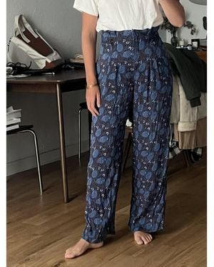 An'ge Pantalon Pantalon Fluide - Bleu