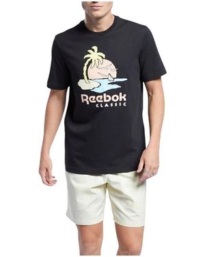 Reebok T-Shirt Korte Mouw Gn3671 - Zwart