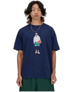 New Balance T-shirt MT41578 - Bleu