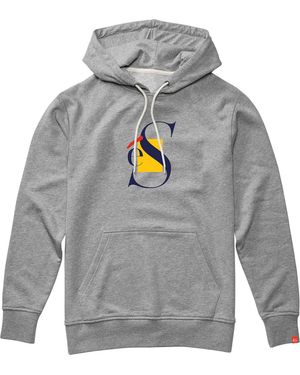 'es T-shirt LAYERS HOODED FLEECE GREY HEATHER - Gris