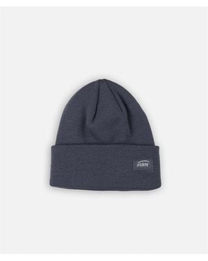 Oxbow Bonnet Bonnet uni à revers CRAIG - Bleu