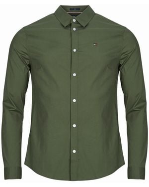 Tommy Hilfiger Hemdbluse Tjm Original Stretch Shirt - Grün