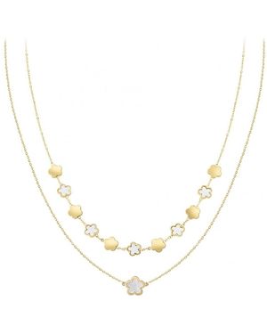 Sc Bohème Collier B4322-DORE-BLANC - Métallisé