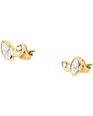 Cleor Boucles oreilles Boucles d'oreilles en argent 925/1000 recyclé et zircon - Métallisé