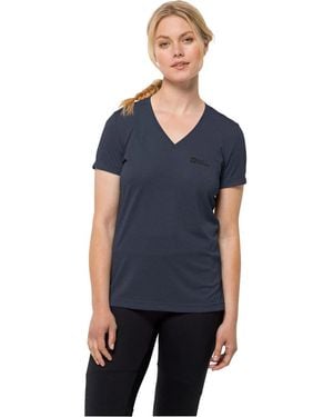 Jack Wolfskin Chemise CROSSTRAIL T WOMEN - Bleu
