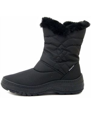 Antartica Bottes Neige Femme Chaussures, Bottine, Tissu Imperméable, 571Ne - Noir