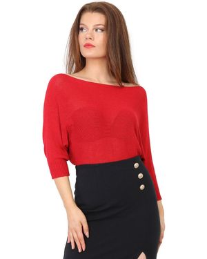 La Modeuse Pull Pulls Pour Femme - Rouge