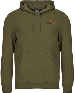 PUMA Felpa Ess+ 2 Col Small Logo Hoodie Fl - Verde