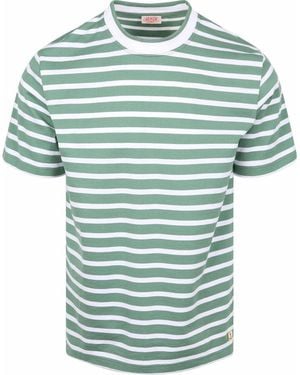 Armor Lux T-Shirt T-Shirt Hèritage Rayures - Vert