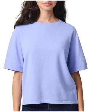 Pieces T-shirt Pices Knit - Bleu