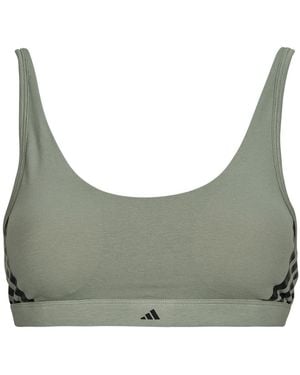 adidas Sport-Bh Active Essentials Cotton 3 Stripes - Grau