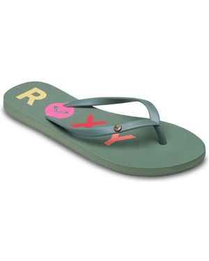 Roxy Sandales plates Sandy - Vert