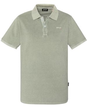 Schott Nyc Polo Polo Homme Ref 68610 Kaki - Vert