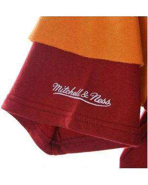 Mitchell & Ness T-Shirt Fleece Hoodie Tambuc - Rouge