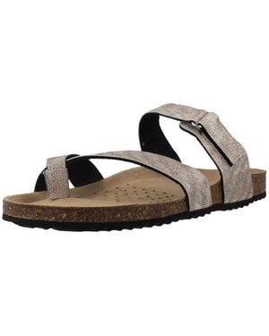 Geox Sandales Plates D Brionia - Marron