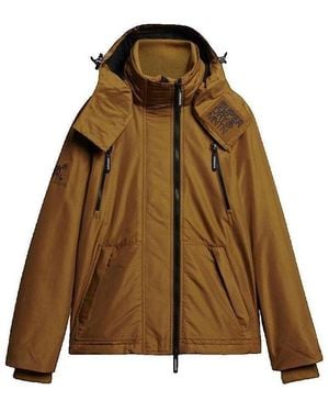 Superdry Blouson Veste Coupe-vent à capuche Mountain - Marron