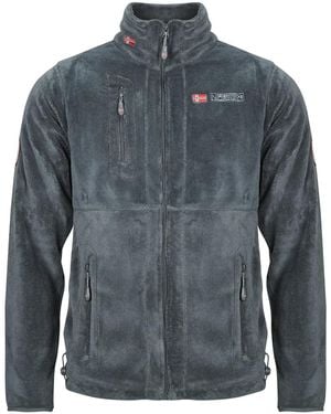 GEOGRAPHICAL NORWAY Fleecepullover Upload - Blau