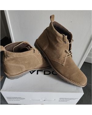 ALDO Boots Boots Daim Mid - Marron