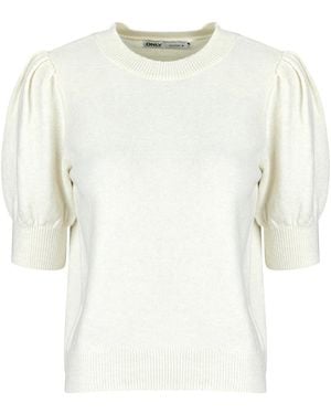 ONLY Pull Onlrica 2/4 Pullover Knt - Blanc