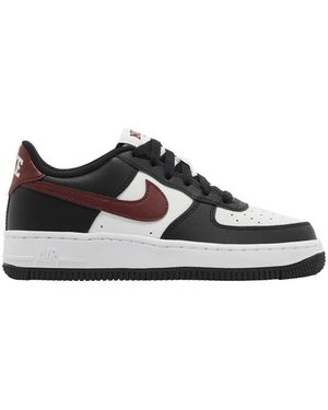 Nike Baskets basses Air Force 1 Low White Dark Team Red (GS) - Noir
