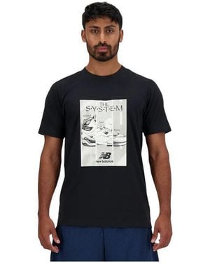 New Balance T-shirt MT41595 - Bleu