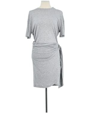 Ba&sh Robe courte Robe en coton grise