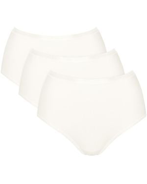 Sloggi Culottes & Slips Pack X3 Culottes Slips Taille Haute Go Daily Cotton - Blanc