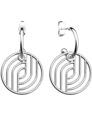 Les Georgettes Boucles oreilles Boucles d'oreilles Moderne 20 mm - Blanc