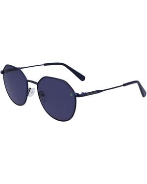 Calvin Klein Lunettes de soleil CKJ23201S Lunettes de soleil, Bleu, 55 mm
